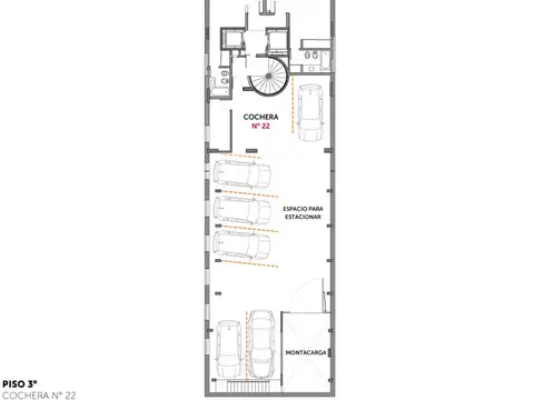 Cochera en Venta con acceso Ascensor