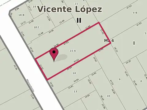Terreno en Venta en Vicente Lopez, USD 850.000