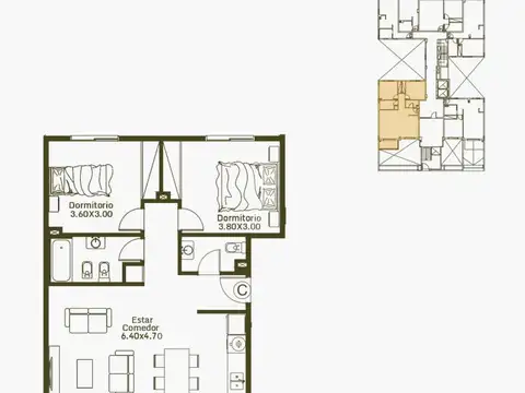 Venta de Departamento Monoambiente en Palomar