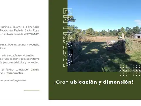 Campo en Yacanto Calamuchita