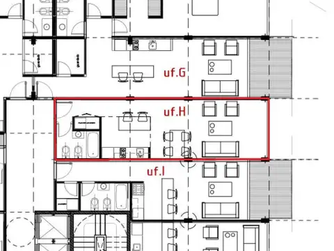 Departamento Monoambiente con 1 baño