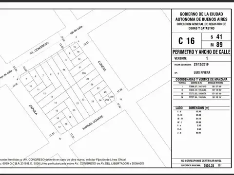 Terreno en Venta de 109,0 m2
