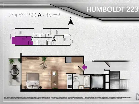 Departamento en Venta en Palermo, USD 105.479