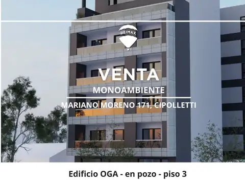 VENTA MONOAMBIENTE EN POZO CIPOLLETTI