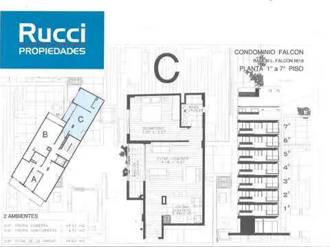 DPTOS 2 AMB. CONTRAFRENTE 1º, 5º A ESTRENAR