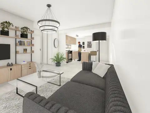 Departamento 3 ambientes con 2 baños