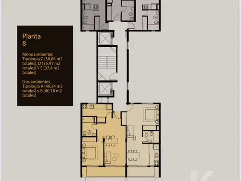 Departamento en Venta de 1 dormitorio
