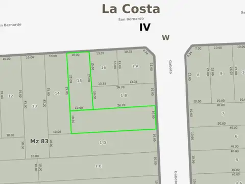 Terreno en venta - 615 mts2 - San Bernardo Del Tuyu