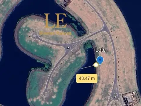 Venta de lote al agua en Barrio Amarras Puertos del Lago