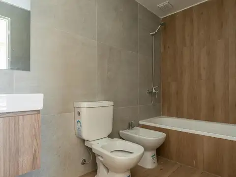 Departamento 2 ambientes con 2 baños