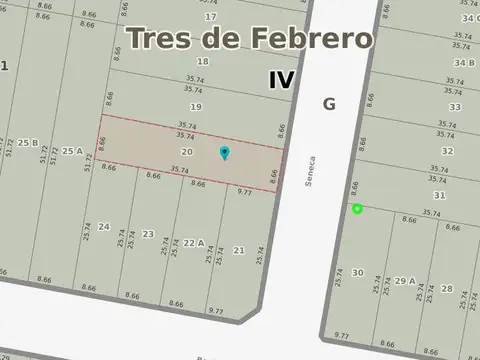 Terreno en Venta 35  mts Fondo