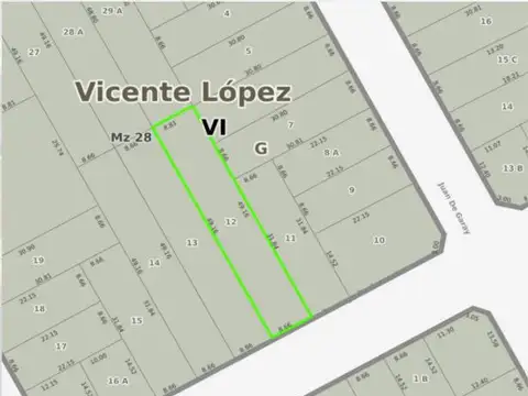 Terreno en Venta en Olivos Maipu/Uzal, USD 350.000