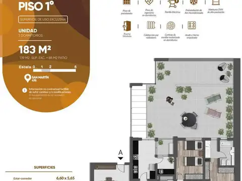 Departamento con amenities  - Piscina   Quincho   Gimnasio