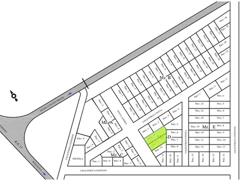 Terreno en Venta en Colonia Benitez, USD 18.000