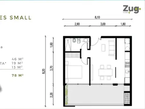 Departamento en Alquiler de 2 ambientes