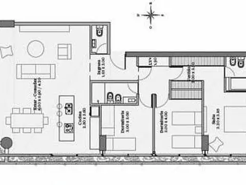 Departamento en Venta de 4 dormitorios