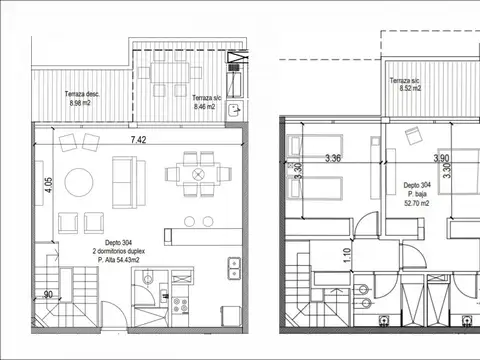 Departamento en Venta de 2 ambientes