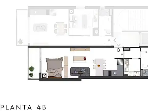 Loft divisible a 1 dormitorio con vestidor