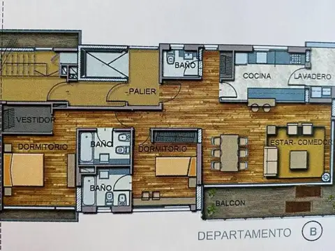 Departamento en Venta con 1 cocheras