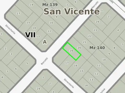 Terreno en Venta de 231,0 m2