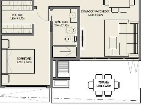 Departamento en Venta con 1 cocheras