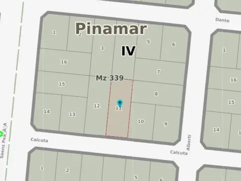 Terreno en Venta de 584,0 m2