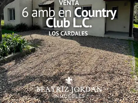 CASA 6 AMBIENTES EN VENTA, COUNTRY CLUB LOS CARDALES
