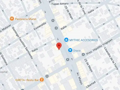 Avenida Maipú y Presidente Hipólito Yrigoyen