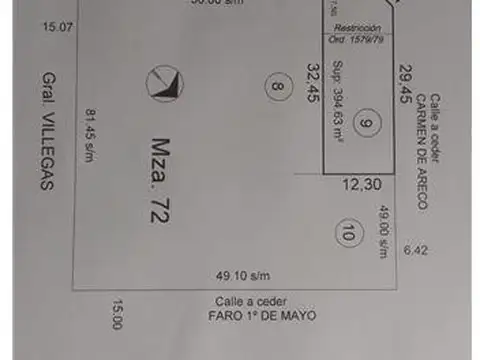 Terreno en Venta en Monte Grande, USD 14.000