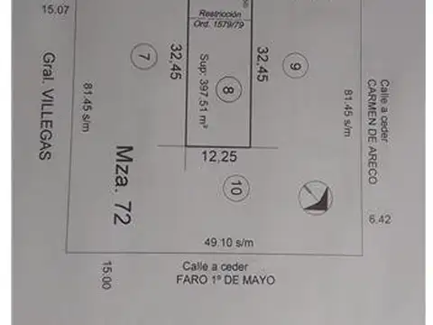 Baliza Chiriguano  Monte Grande E. Echeverría