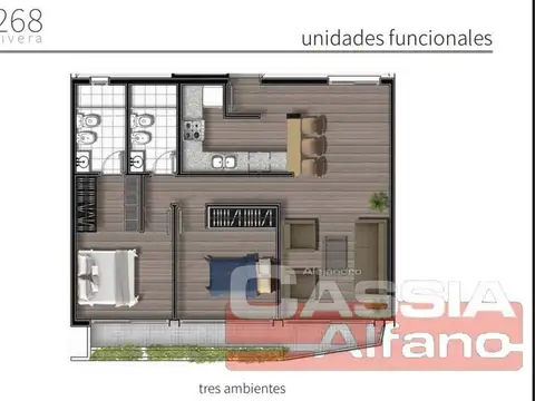 Departamento en Venta de 3 ambientes
