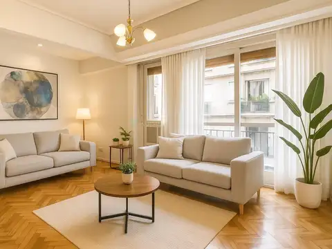 Oportunidad de inversión, Departamento 3 Dormitorios, dependencia, cochera, baulera, 3 baños, en venta, barrio de Recoleta, al frente, apto crédito hipotecario.