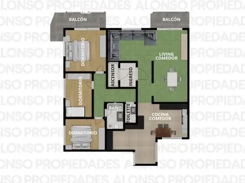 Hipolito Yrigoyen 6600, Piso 3