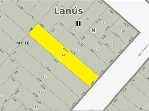 TERRENOS/FRACCIONES/LOTEOS - TERRENOS - LANÚS - ESTE, GRAN BS. AS. SUR