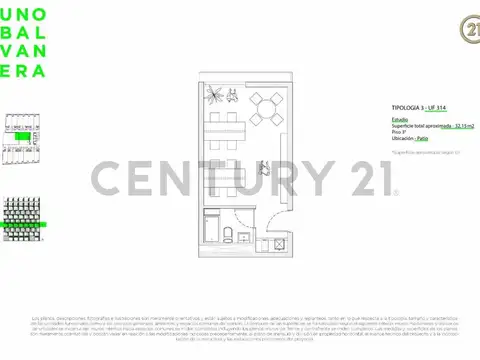 Departamento en Venta de Monoambiente