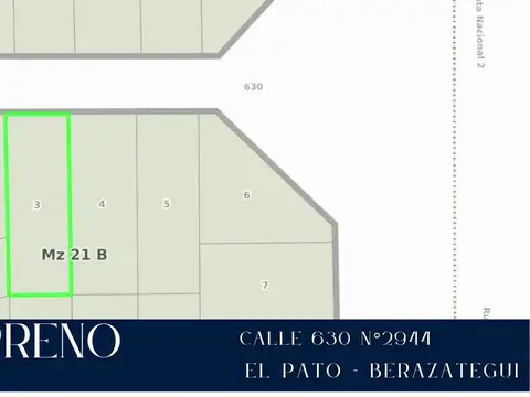 VENTA LOTE EL PATO