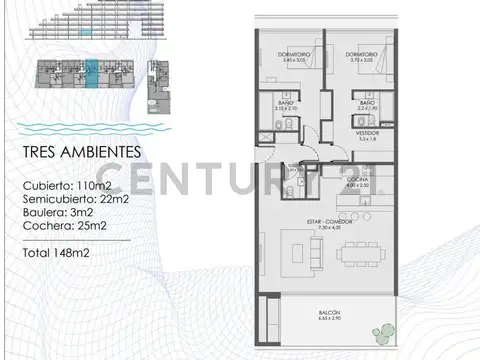 Departamento en Venta de 2 dormitorios