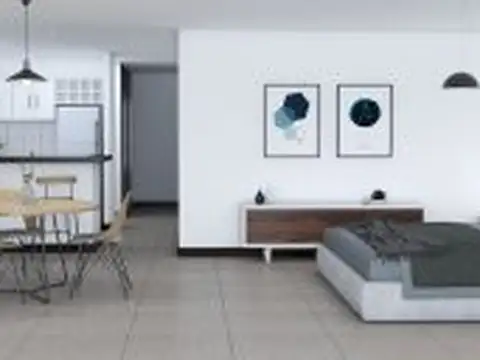 Departamento 2 ambientes con 1 baño