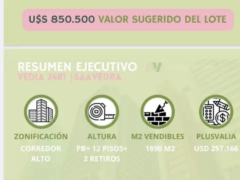 Terreno en Venta en Saavedra, USD 550.000