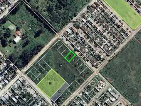 Terreno en Venta 25  mts Fondo