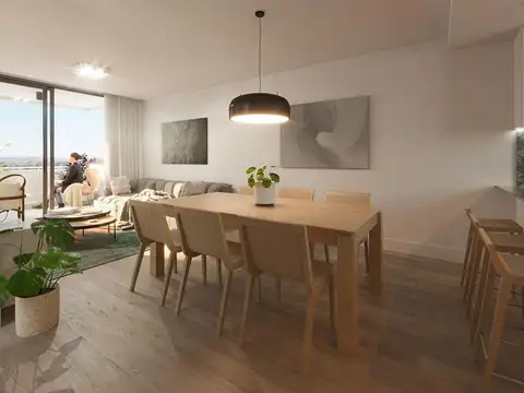 Departamento en Venta de 3 Dormitorios con patio en Lourdes, Rosario