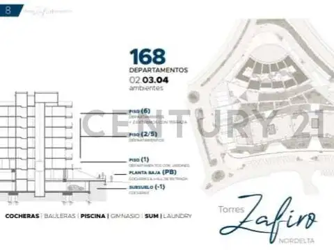 Departamento en Venta de 1 dormitorio