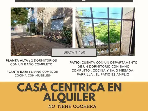 CASA CENTRICA EN ALQUILER