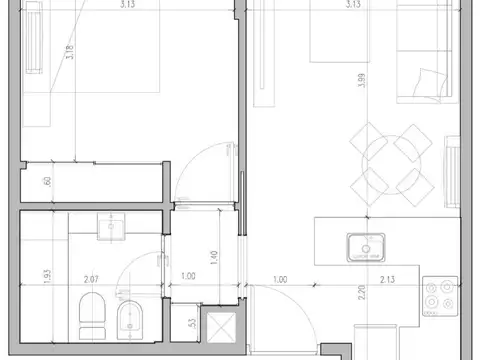 Departamento en Venta en Belgrano Barrancas, USD 309.000