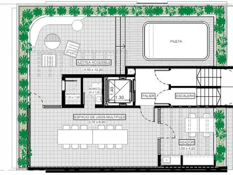 Departamento 2 ambientes con 1 baño