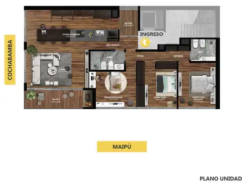 Venta departamento 3 dormitorios piso exclusivo Rosario