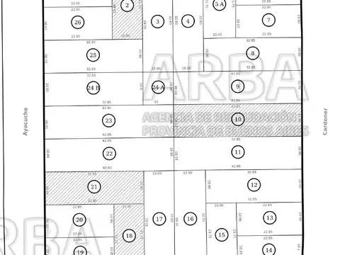 Terreno en Venta 42  mts Fondo