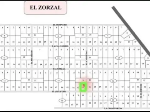 HERMOSO LOTE EN EL ZORZAL EXALTACION DE LA CRUZ