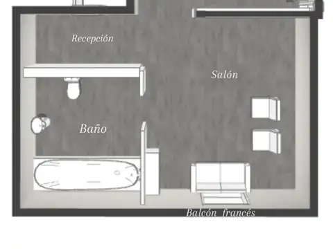 AGENDA PARA HOY TU VISITA VIRTUAL! Monoambiente semireciclado con espacio de baulera