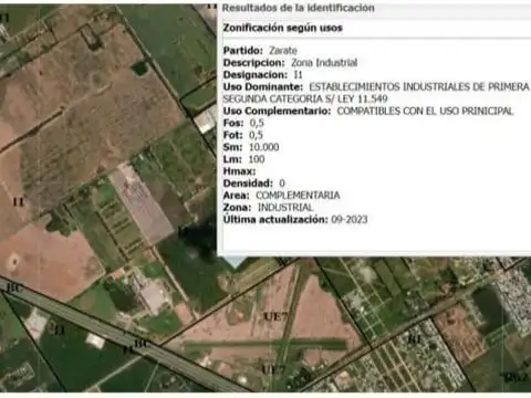 Camino Parque Industrial Zárate alt. km 90 ruta 9 panamericana